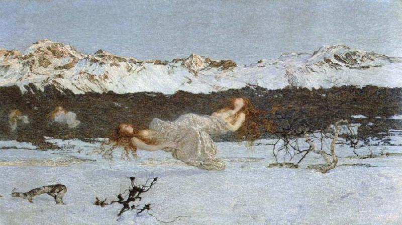 Giovanni Segantini the punishment of lust